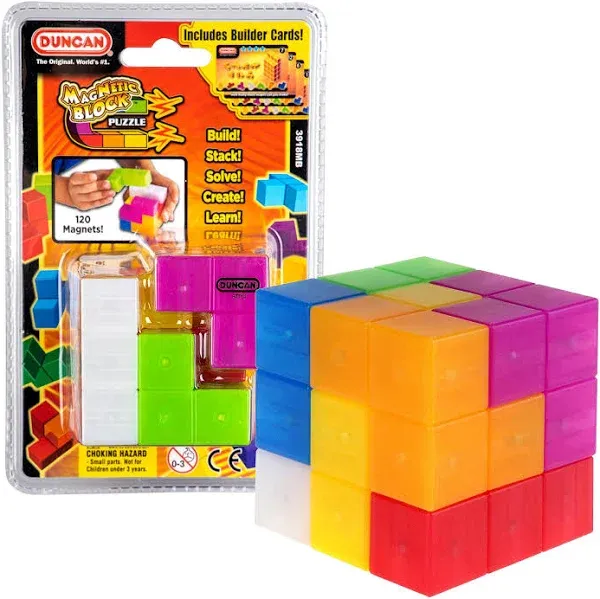 Duncan Toys 3918MB MagNetic Block Puzzle, Magnetic Puzzle for Kids, Multicolored, 1 Puzzle