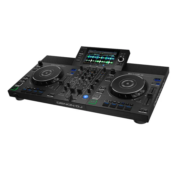 Denon DJ SC LIVE 2 - Standalone DJ Controller, 2-Channel Mixer, Amazon Music Unlimited Streaming, Wi-Fi, Speakers, Serato DJ & Virtual DJ Compatible,Black