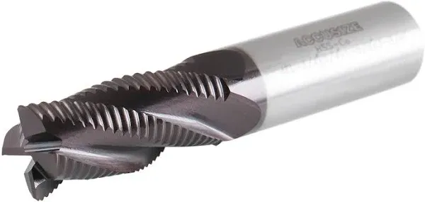 3/4&#039;&#039; Fine Tooth M42 8% Cobalt Tialn Roughing End Mill, 3/4&#039;&#039; Shk Dia, 1-5/8&#039;...