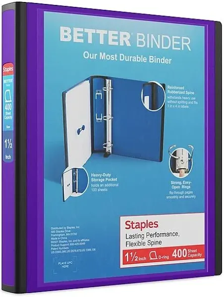 Staples 3-Ring Better Binder