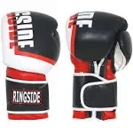 Ringside Bullet Sparring Glove, Black/Red, 14 oz