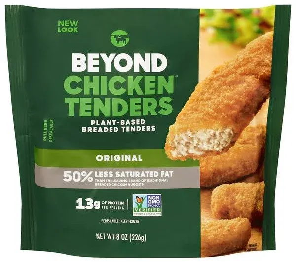 Beyond Meat Beyond Chicken Plant-Based Breaded Tenders, 8 Ounce - 8 per case