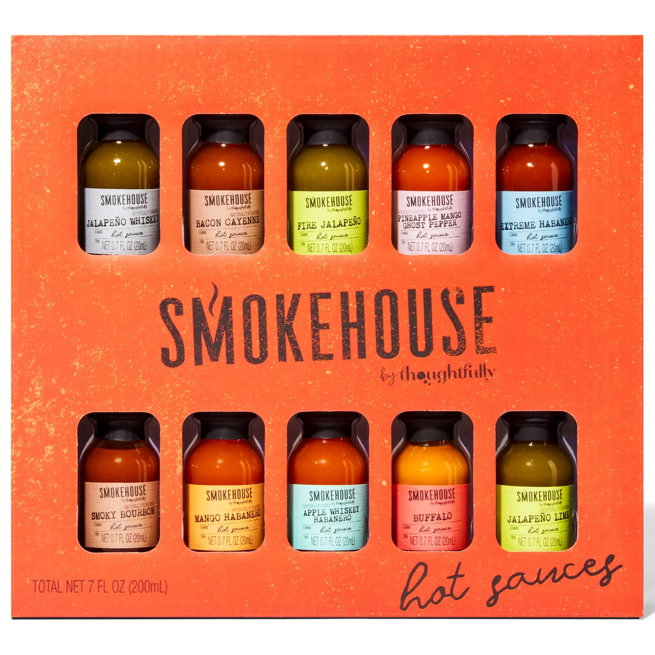 Thoughtfully Gifts Smokehouse Hot Sauce Gift Set