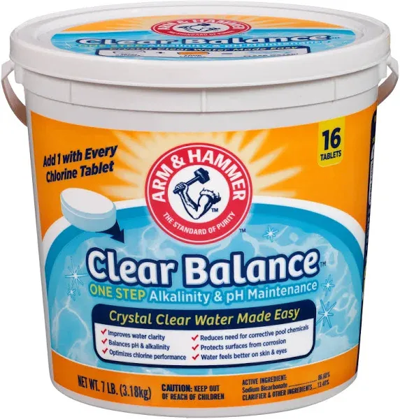 Arm & Hammer Clear Balance Swimming Pool Maintenance Tablets