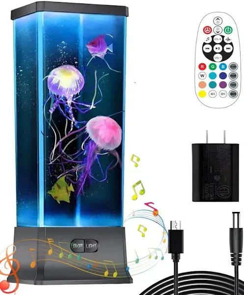 Cool Electric Jellyfish Lamp with Bluetooth Speaker Music Gift for Boys Girls...