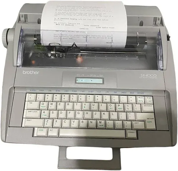 Brother SX-4000 Portable Daisywheel Typewriter