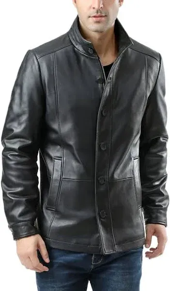 BGSD Men's Men's Brady Leather City Jacket