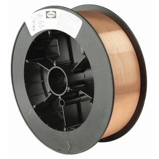 Harris E70S6F8 ER70S-6 MS Spool with Welding Wire, 0.035 lb. x 33 lb.