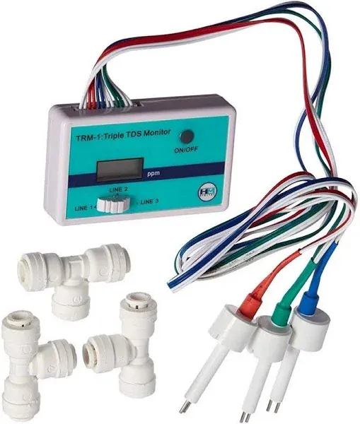 HM Digital TRM-1 Triple Inline TDS PPM Monitor/Meter