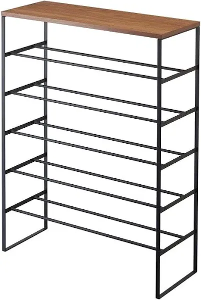 Pottery Barn Tower 6-Tier Wood Top Shoe Rack