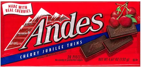 Andes Cherry Jubilee- 1 box (28 Pieces)