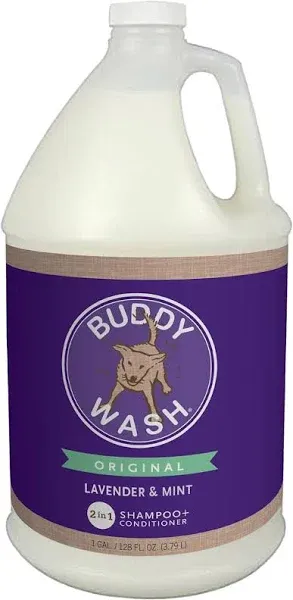 Buddy Wash Original Lavender & Mint Dog Shampoo & Conditioner (1-gal bottle)