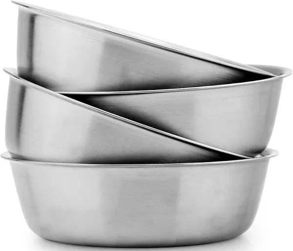 Heavy Duty Stainless Steel Bowls For Baby Toddlers &amp; Kids 4pack Great For Cere