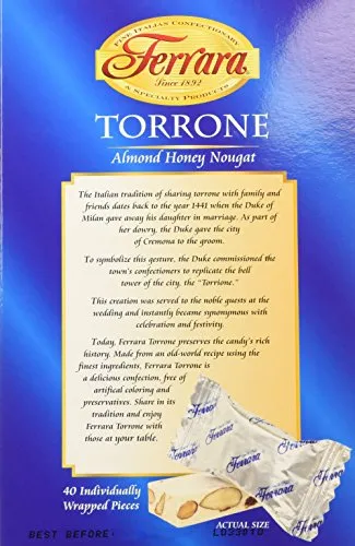 Ferrara Torrone Candy, 40-Count