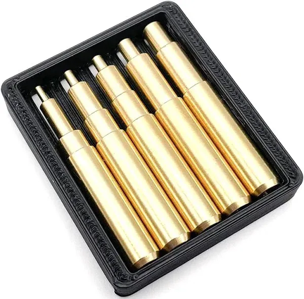 Heat Set Insert Tips for Sizes M2, M2.5, M3, M4, and M5 - Soldering Iron Tips for 3D Printer Users, 3D Printing Accessories Compatible with Hakko FX-888D and Weller SP40NKUS Soldering Irons