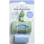 Ubbi On-the-Go Diaper Bag Dispenser for Travel, Retractable Must Have for Newborns, Helpful Baby Accessory, Sage Green