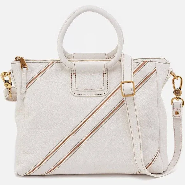 Hobo Sheila Medium Satchel, White Stripe