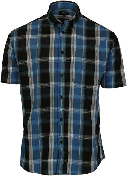 Gioberti Men's Plaid Short Sleeve Shirt