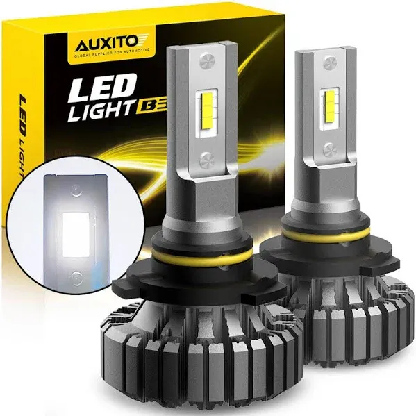 AUXITO 9006 LED Kit Headlight Bulbs Low Beam FANLESS Cool White 6500K Plug Play