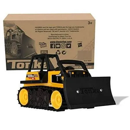 Tonka Steel Classics Bulldozer Toy Construction Truck