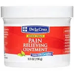 De La Cruz Cream - Maximum Strength Muscle and Joint Camphor Ointment to Reduce Pain 11% - 5.5 oz, Jumbo Jar