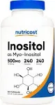 Nutricost Inositol 500 mg - 240 Capsules