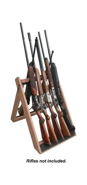 Deer Camp Portable Folding 10-Gun Handcrafted Weather Proof Easy to Assembly Sto