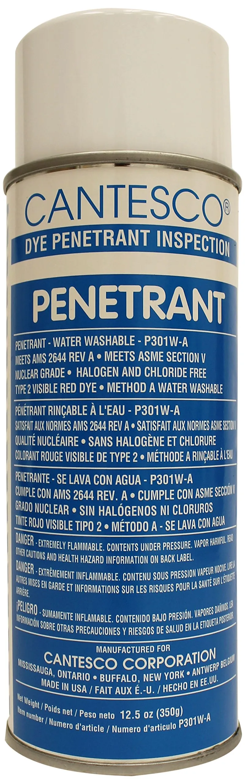 Manufacturer Varies Dye Penetrant,Can,<wbr/>Red,16 oz P301W-A Manufacturer Varies