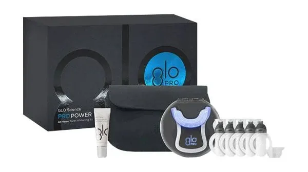 GLO Science GLO Brilliant 3 Pack Teeth Whitening Gel Treatment Kit for Fast