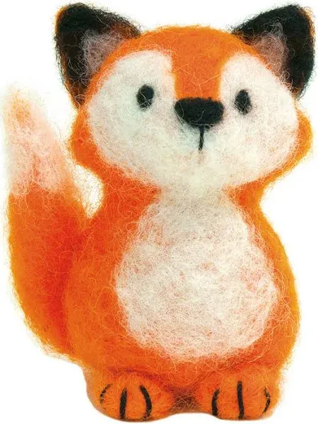 Dimensions Fox Felt Animals Needle Felting Kit, 3'' x 2.5''