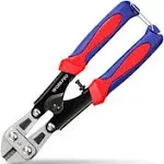 WORKPRO Mini Bolt Cutter 8-inch/210mm, Cr-Mo Small Bolt Cutter, Heavy Duty Wire Cable Cutter, Spring Snips Clippers with Soft Anti-Slip Handle W017017A