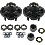 2 Trailer Idler Hub Kits 5 on 4.5&#034; for 2000 lbs Axle 1-1/16&#034; bearings