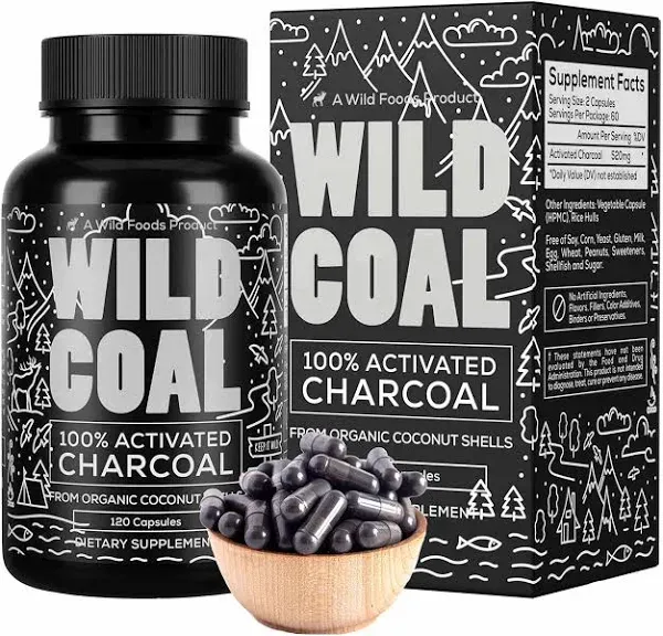 Wild Foods Activated Charcoal Capsules