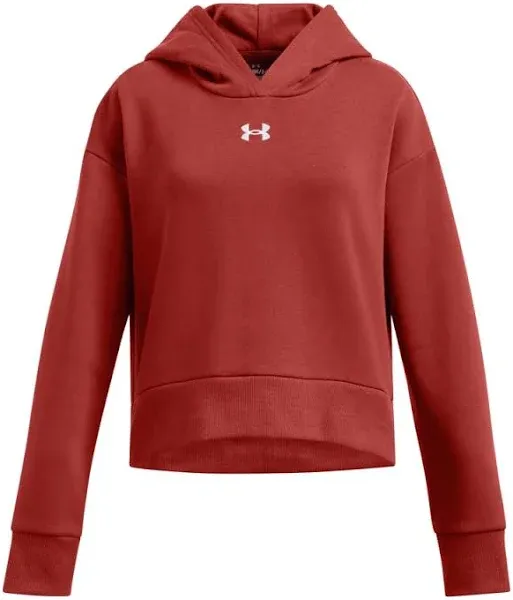 Under Armour Girls' Rival Fleece Crop Hoodie