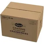 Ocean Spray Craisins Gluten Free Orange Dried Cranberries 1.16 oz. 200 Packs/Box