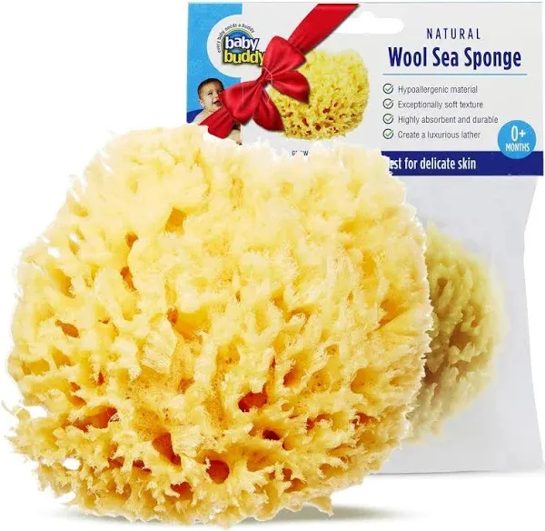 Baby Buddy Natural Wool Sea Sponge Bath