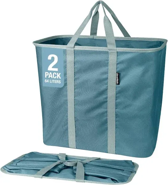 CleverMade Laundry Caddy / Tote / Hamper Foldable Clothing Bag / Carry All BNIP