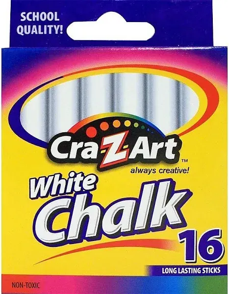 Cra-Z-Art White Chalk 16/Pack