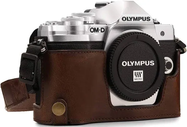 MegaGear Ever Ready Half Case and Strap for Olympus OM-D E-M10 Mark III