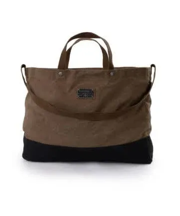 Barebones Neelum Large Waxed Canvas Tote Bags - Heavy Duty Canvas Bag and Reusable Grocery Bag