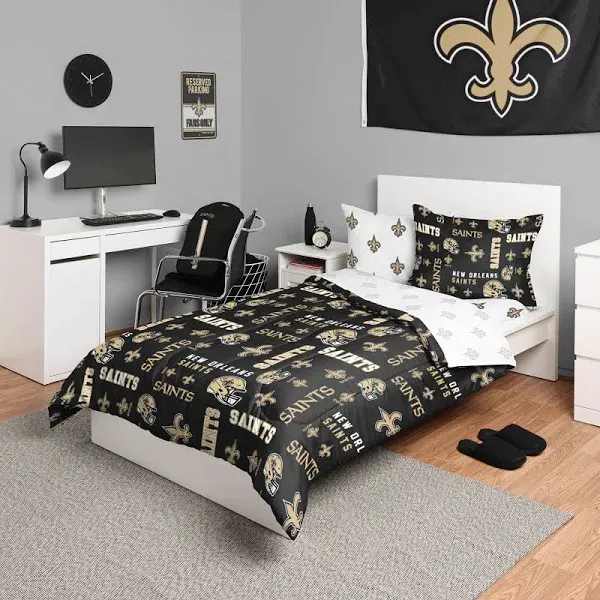 FOCO NFL Team Logo Bed in a Bag Comforter Sheets Pillow Cases Bedding 5-Piece