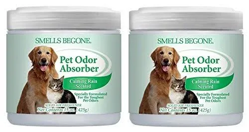 Smells BeGone Pet Odor Absorber Citrus Solid Air Freshener 15 oz. Jar