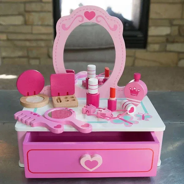 Fat Brain Toys Pretend & Play Makeup Station Imaginative Play for Ages 3 to 5