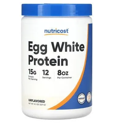 Nutricost, Egg White Protein Powder UF, 8 Oz