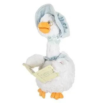 Cuddle Barn - Mother Goose Animated Stuffed Animal, Talking, Story-Telling Plush Toy for Kids, 14"