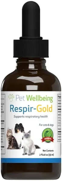 Pet Wellbeing Respir-Gold for Easy Breathing in Cats