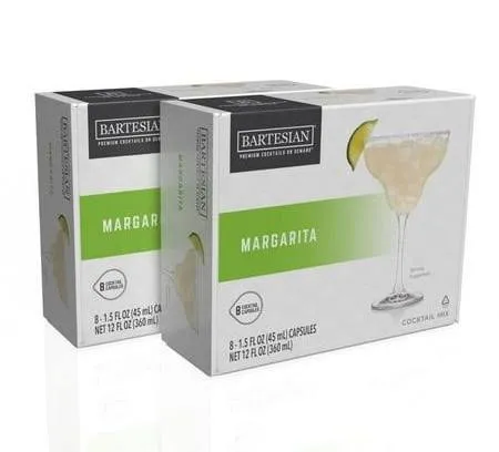 16-Pack Margarita Mixer Capsules for Cocktail Machine – Home Bar Mixology Cockta