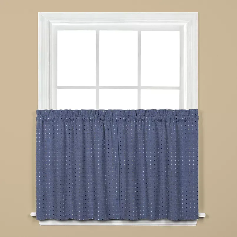 Saturday Knight, Ltd. Hopscotch Tier Kitchen Window Curtain Set