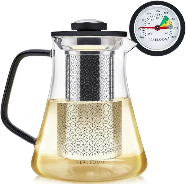 Teabloom Virtuoso 2-in-1 Tea Steeper and Tea Kettle with A Thermometer