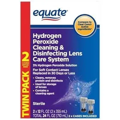 Equate TwinPack Hydrogen Peroxide Lens Care System